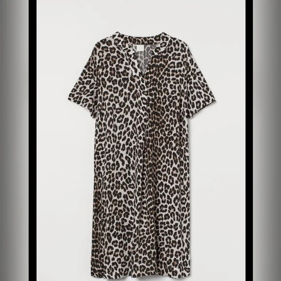 H&M- Leopard Dress - Picture 1 of 8